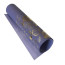 Відріз шкірзаму з тисненням золотою фольгою Golden Peony Passion, color Lavender, 50х25 см