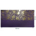 Отрез кожзама с тиснением золотой фольгой Golden Peony Passion, color Violet, 50х25 см
