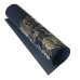 Отрез кожзама с тиснением серебряной фольгой Silver Peony Passion, Dark blue, 50х25 см
