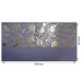 Відріз шкірзаму з тисненням срібною фольгою Silver Peony Passion, Lavender, 50х25 см