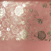 Отрез кожзама с тиснением серебряной фольгой Silver Peony Passion, Flamingo, 50х25 см