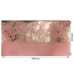 Отрез кожзама с тиснением серебряной фольгой Silver Peony Passion, Flamingo, 50х25 см