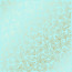 Аркуш одностороннього паперу з фольгуванням, Golden Rose leaves Turquoise, 30,5 см х 30,5 см