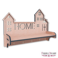 Ключница-полка настенная Старый город №319