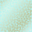 Аркуш одностороннього паперу з фольгуванням Golden Leaves mini Turquoisei, 30,5 х 30,5 см