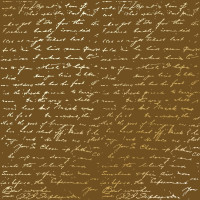Лист односторонней бумаги с фольгированием Golden Text Milk chocolate, 30,5 см х 30,5 см