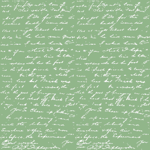Лист односторонней бумаги с серебряным тиснением Silver Text Avocado, 30,5 см х 30,5 см