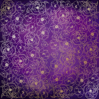 Лист односторонней бумаги с фольгированием Golden Pion, color Violet aquarelle, 30,5 см х 30,5 см