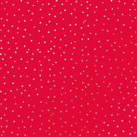 Лист односторонней бумаги с фольгированием Golden Drops, color Poppy red, 30,5 см х 30,5 см