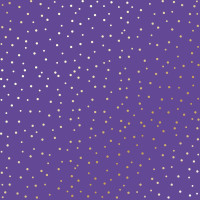 Аркуш одностороннього паперу з фольгуванням Golden Drops, color Lavender, 30,5 см х 30,5 см