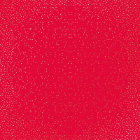 Лист односторонней бумаги с фольгированием Golden Mini Drops, Poppy red, 30,5 см х 30,5 см
