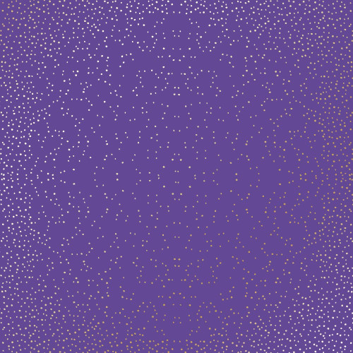 Лист односторонней бумаги с фольгированием Golden Mini Drops, Lavender, 30,5 см х 30,5 см