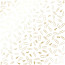 Лист односторонней бумаги с фольгированием Golden Drawing pins and paperclips, White, 30,5 см х 30,5 см