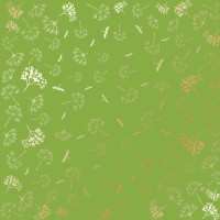 Лист односторонней бумаги с фольгированием Golden Dill, Bright green, 30,5 см х 30,5 см