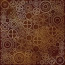 Аркуш одностороннього паперу з фольгуванням, Golden Gears, color Brown aquarelle, 30,5 см х 30,5 см