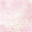 Лист односторонней бумаги с фольгированием Golden stars, Pink shabby watercolor, 30,5 см х 30,5 см