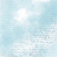 Аркуш одностороннього паперу зі срібним тисненням Silver Text, Azure watercolor, 30,5 см х 30,5 см