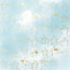 Аркуш одностороннього паперу з фольгуванням, Golden Flamingo, color Azure watercolor, 30,5 см х 30,5 см