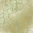 Лист односторонней бумаги с фольгированием Golden Delicate Leaves, color Olive watercolor, 30,5 см х 30,5 см
