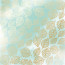 Аркуш одностороннього паперу з фольгуванням, Golden Delicate Leaves, Color Mint watercolor, 30,5 см х 30,5 см