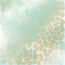 Лист односторонней бумаги с фольгированием Golden Leaves mini, color Mint watercolor, 30,5 см х 30,5 см