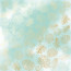 Лист односторонней бумаги с фольгированием Golden Tropical Leaves, color Mint watercolor, 30,5 см х 30,5 см