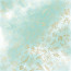 Аркуш одностороннього паперу з фольгуванням Golden Branches, color Mint watercolor, 30,5 х 30,5 см