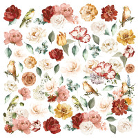 Лист с картинками для вырезания Miracle flowers 30,5х30,5 см
