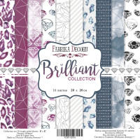 Набор скрапбумаги Блестящий Brilliant 20x20 см, 10 листов