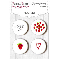 Скрапфішки набір 4шт №051