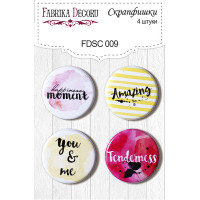 Скрапфішки набір 4шт №009