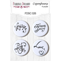 Скрапфішки набір 4шт №026