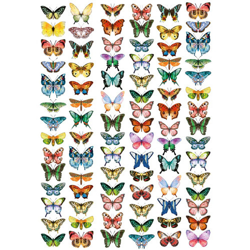 Оверлей Бабочки Мини (Mini Butterflies) 21х29,7 см