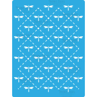 Трафарет багаторазовий 15x20 см Стрекози фон №165