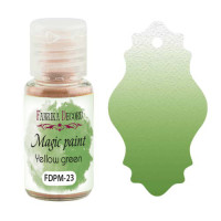 Сухая краска Magic paint Желто-зеленый 15мл