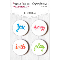 Скрапфішки набір 4шт №094
