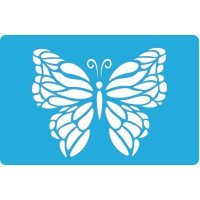 Трафарет багаторазовий 11x15 см Метелик махаон №098