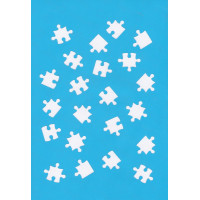 Трафарет многоразовый 15x20 см Пазлы №085
