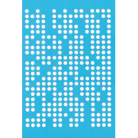 Трафарет багаторазовий 15x20 см Перфорація №038