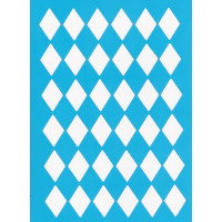 Трафарет багаторазовий 15x20 см Ромби №035 Трафарет багаторазовий 15x20 см Ромби №035