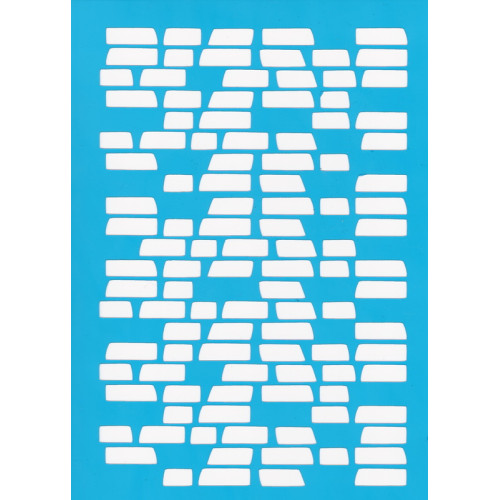 Трафарет багаторазовий 15x20 см Old brick №032
