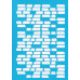 Трафарет багаторазовий 15x20 см Old brick №032