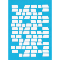 Трафарет багаторазовий 15x20 см Cтара стіна №026