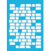 Трафарет многоразовый 15x20 см Старая стена №026