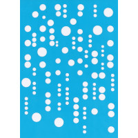 Трафарет многоразовый 15x20 см Капель №010