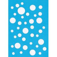 Трафарет багаторазовий 15x20 см Горошек №008