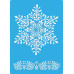 Трафарет многоразовый 15x20 см Снежинка 1 №198