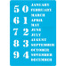 Трафарет багаторазовий 15x20 см Вічний календар - англійський №203