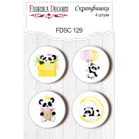 Скрапфишки набор 4шт My little baby girl №129