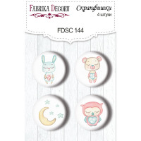 Скрапфишки набор 4шт Sweet baby girl 1 №144